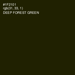 #1F2101 - Deep Forest Green Color Image